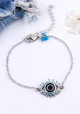 Silver Plated Oxidised Bracelet