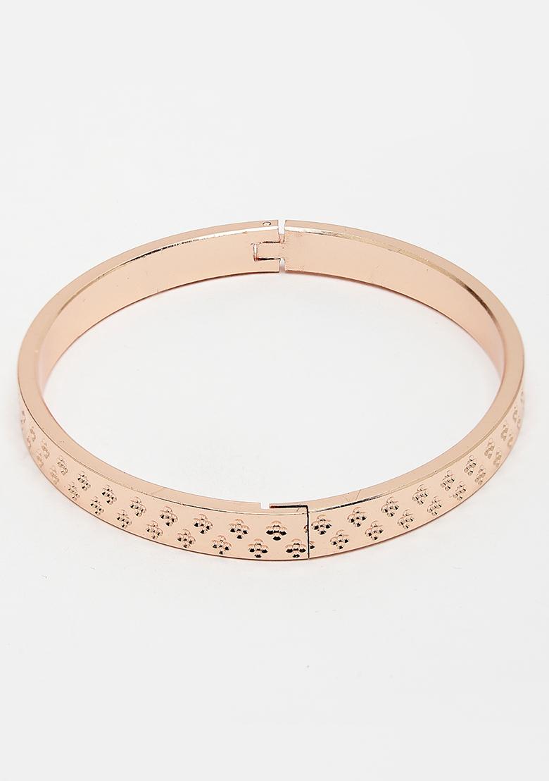 Multi Set Of 2 Rhodium Plated Stainlessteel Kada Bracelet For Men