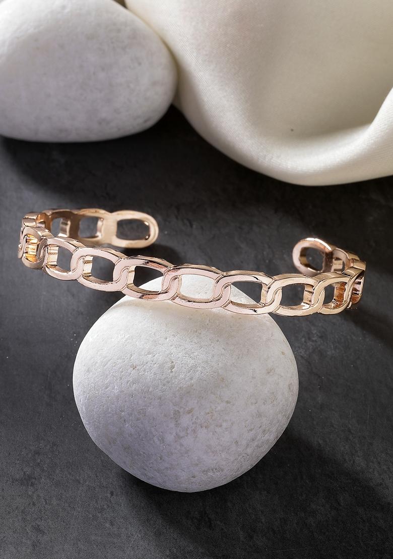 Multi Set Of 2 Rhodium Plated Metal Cuff Bracelet For Men