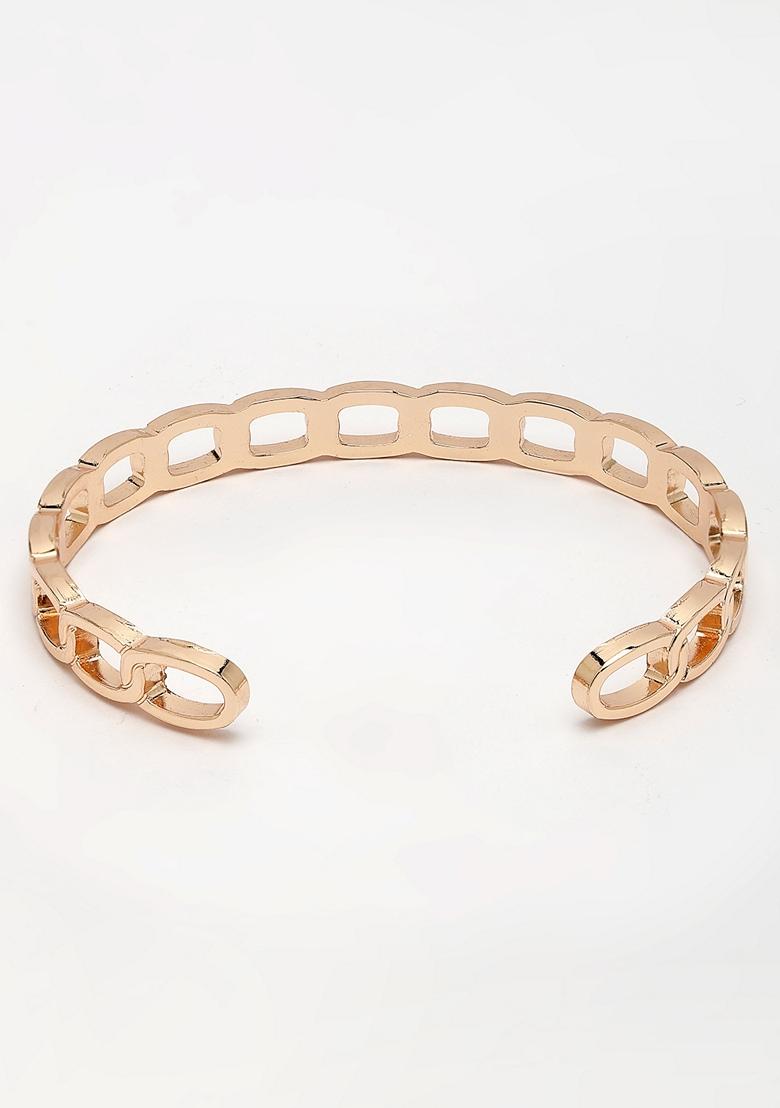 Multi Set Of 2 Rhodium Plated Metal Cuff Bracelet For Men