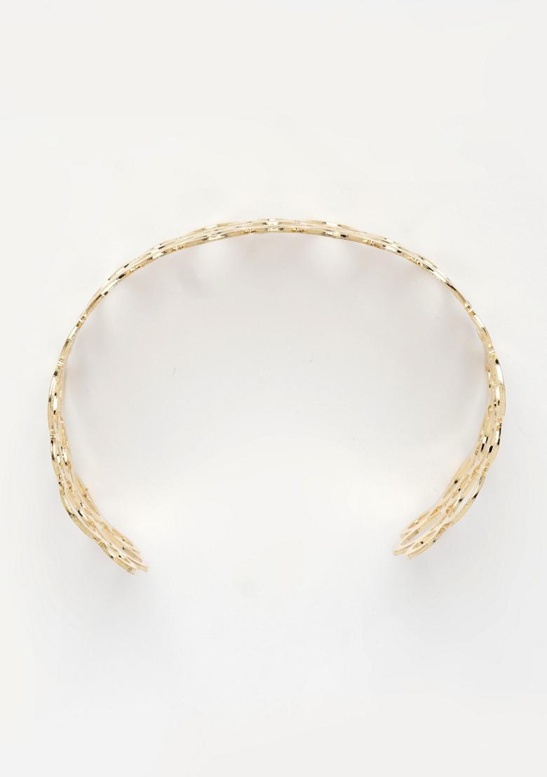 Gold Gold Plated Cuff Bracelet