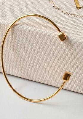 Gold Cubic Zircon Sterling Silver Bracelet