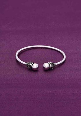 Silver Dual Delight Bangle Bracelet