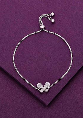 Silver Sterling The Y Flutter Adjustable Bracelet