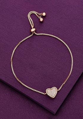 Rose Gold Sterling The Sweetheart Chain Adjustable Bracelet
