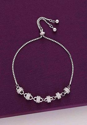 Silver Sterling Elegance Sparkle Bracelet