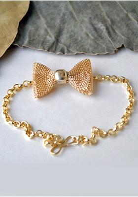 Gold Pearl Mixed Alloy Bracelet