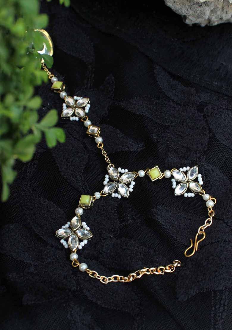 Green Pearl Mixed Alloy Bracelet