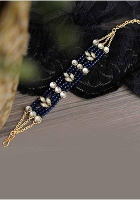 Blue Pearl Mixed Alloy Bracelet