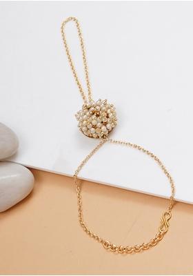 Gold Pearl Mixed Alloy Bracelet