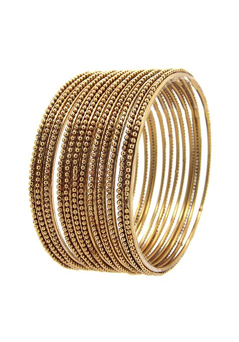 Gold Plated Bangle Set