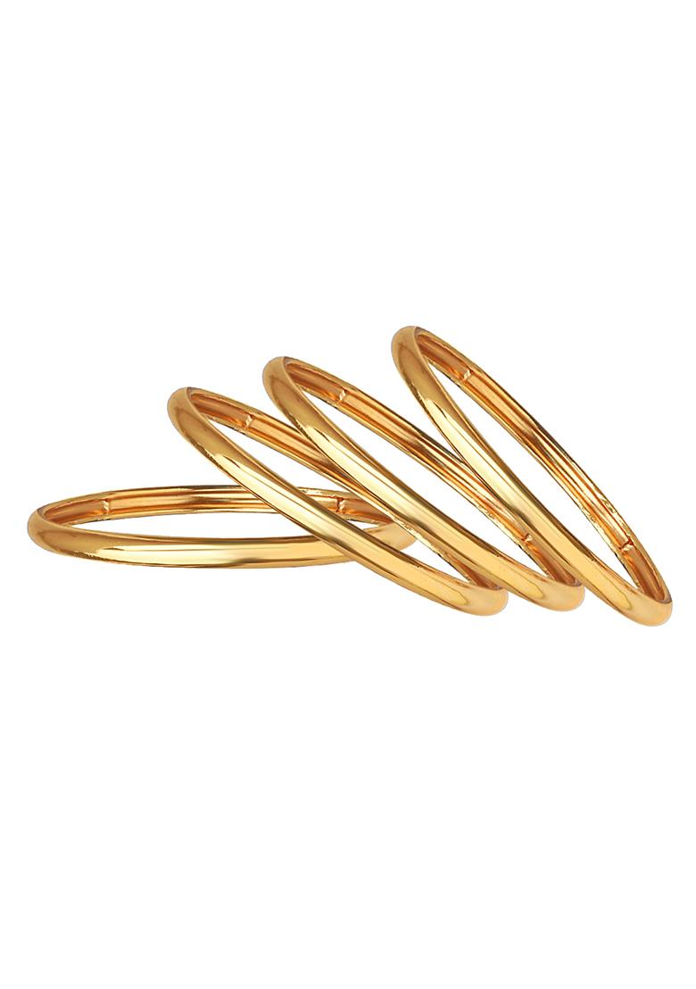 Gold Plated Classic Plain Bangles