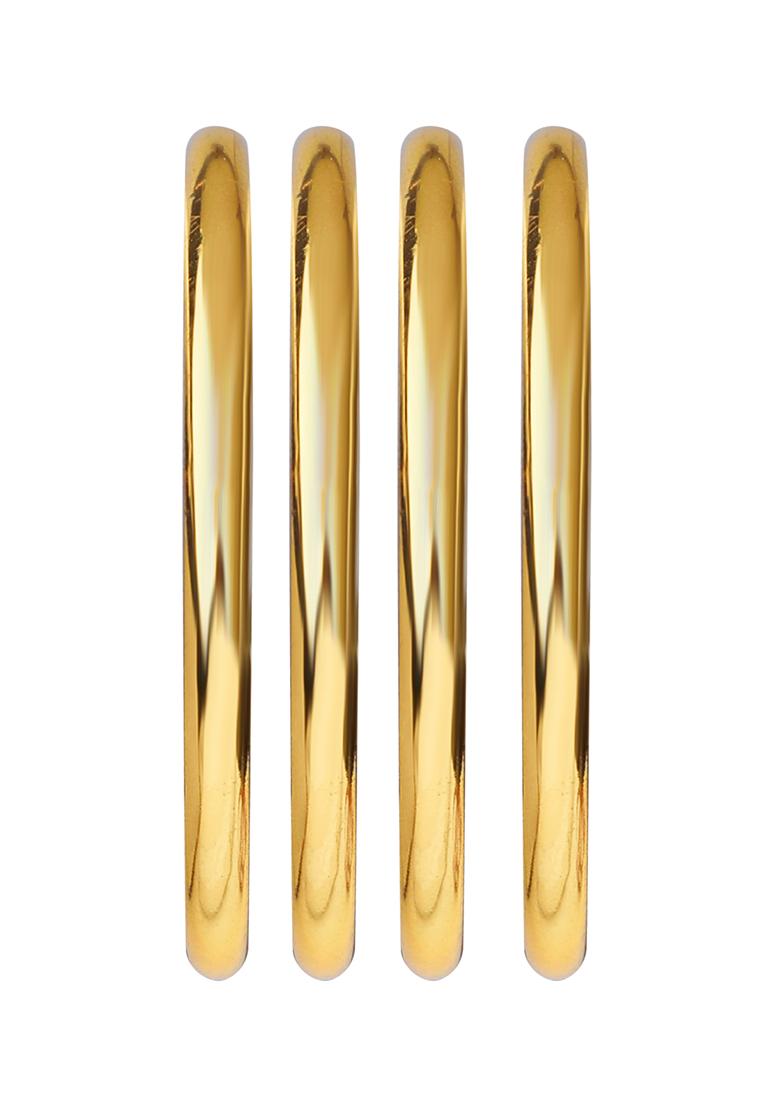Gold Plated Classic Plain Bangles