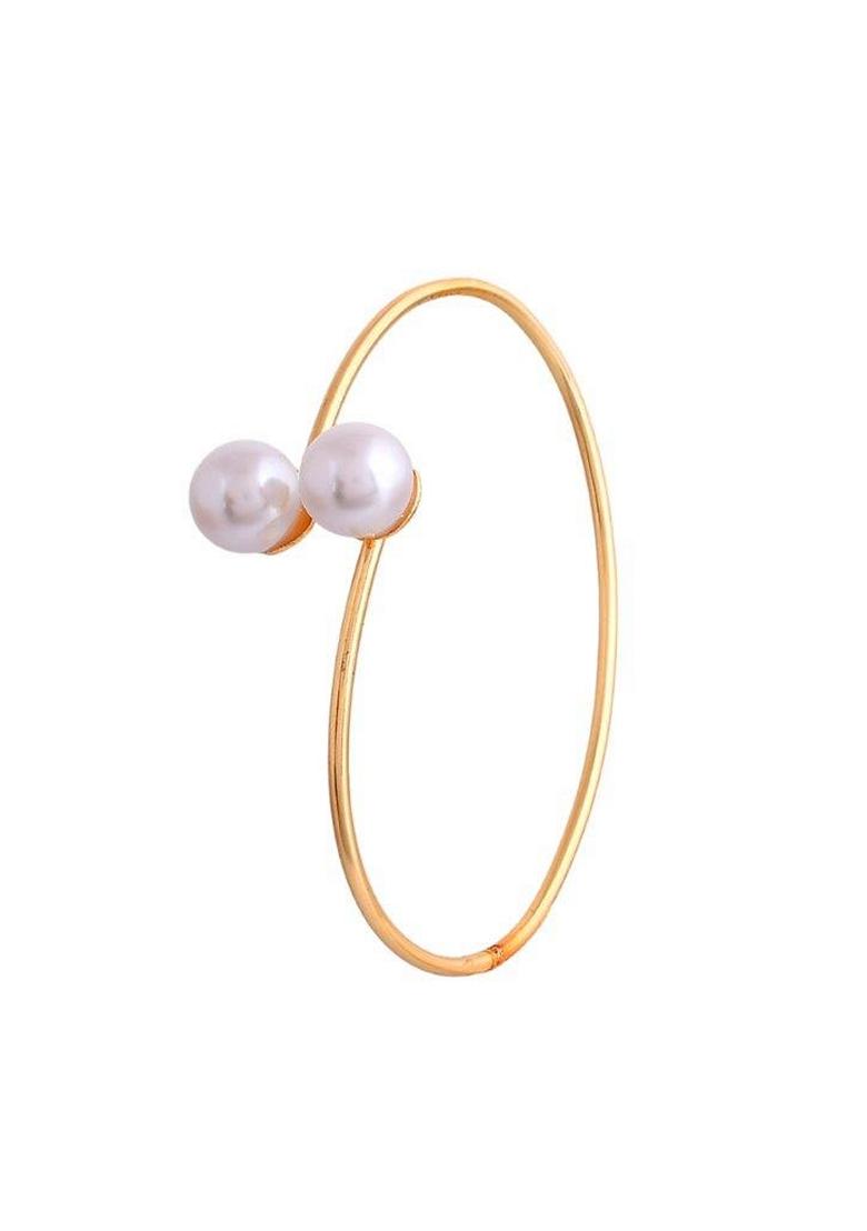 Gold One Gram Plated Pearl Studded Bracelet