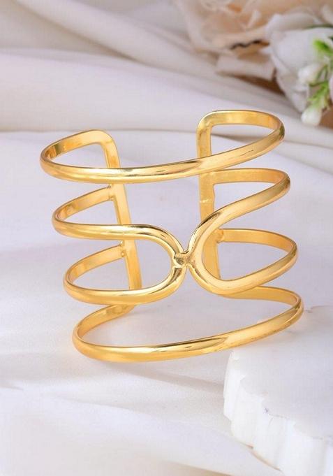 Gold Plated Layer Kada Bracelet