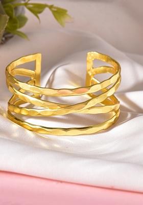 Gold Plated Elegent Kada Bracelet