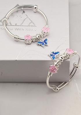 925 Pure Silver Kada Bracelet For Kids