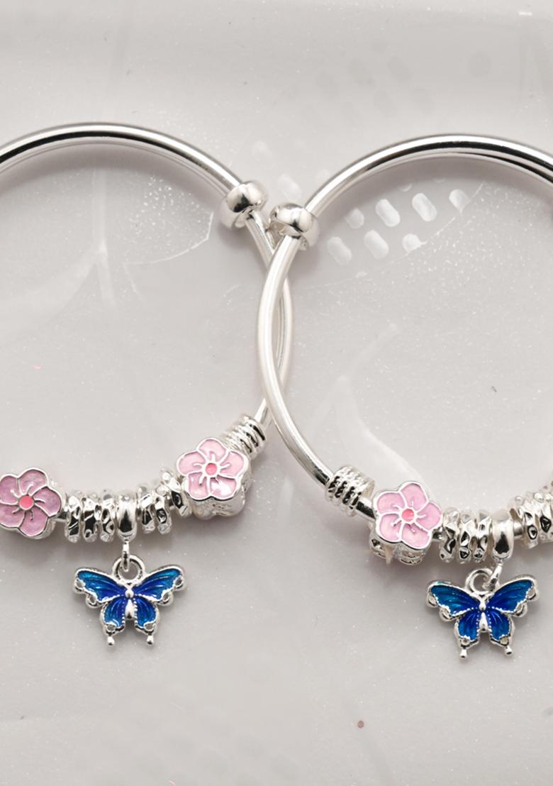 925 Pure Silver Kada Bracelet For Kids