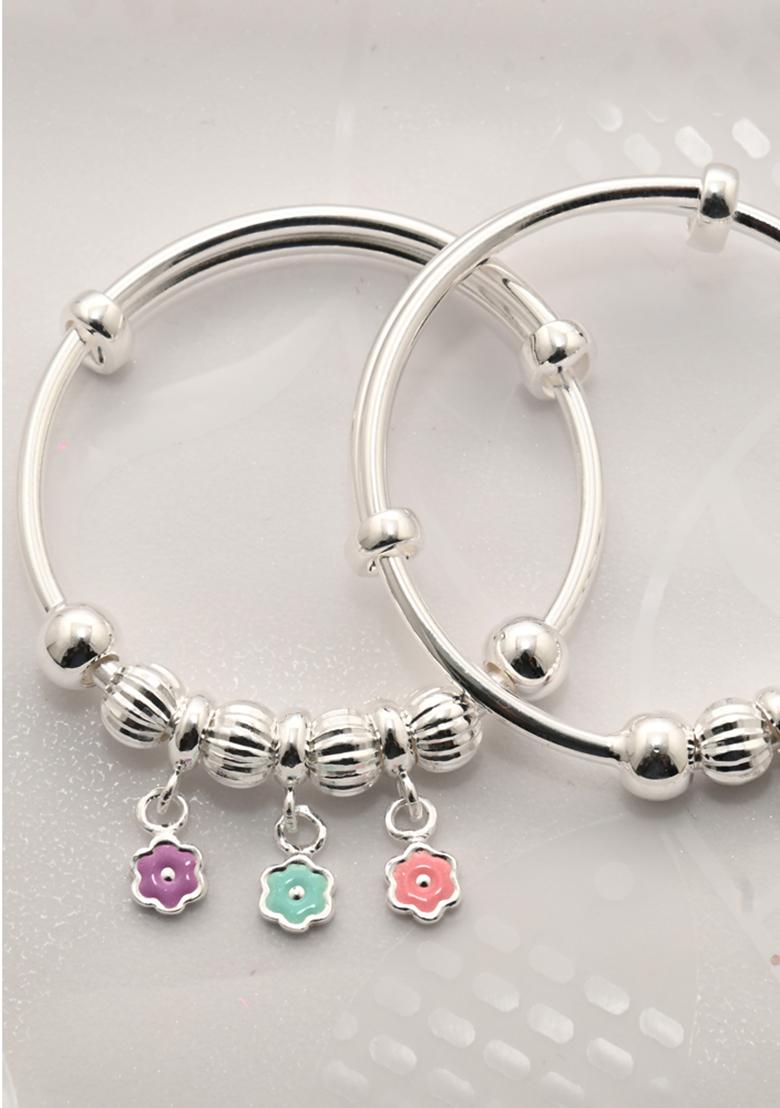 925 Pure Silver Kada Bracelet For Kids