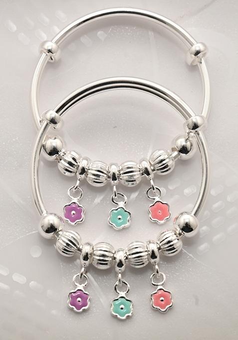 925 Pure Silver Kada Bracelet For Kids