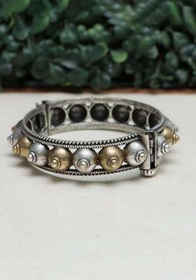 Multicolor Silver Plating Kada Set