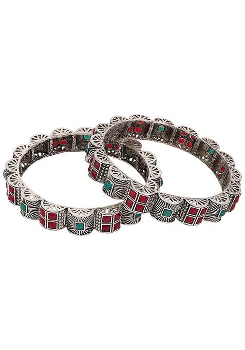 Multicolour Artificial Stone Bangles