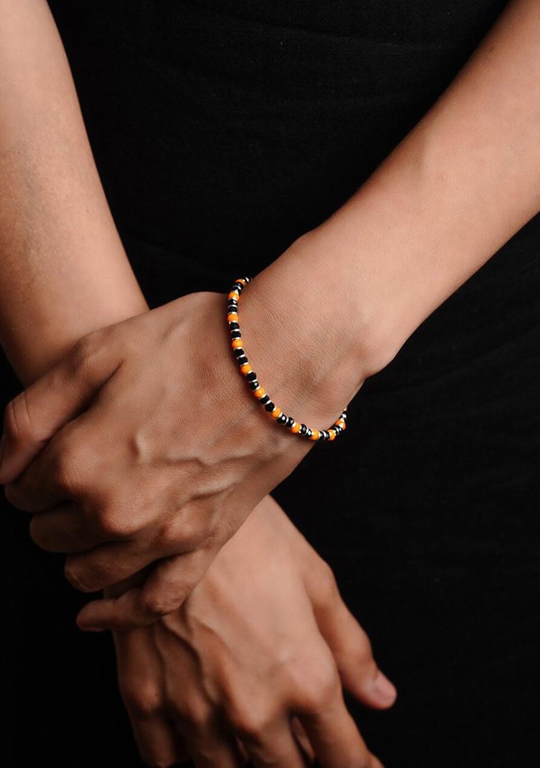 Yellow Thread 925 Sterling Silver Bracelet