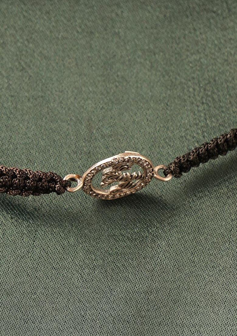 Black Beads 925 Sterling Silver Bracelet