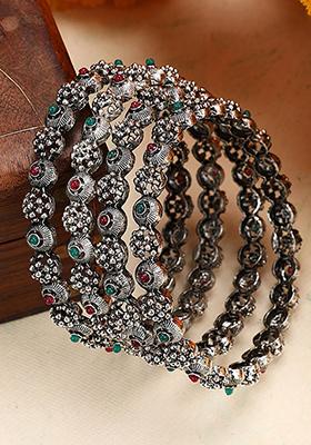 Multicolour Artificial Stone Bangles