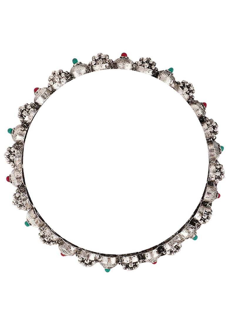 Multicolour Artificial Stone Bangles - Indya