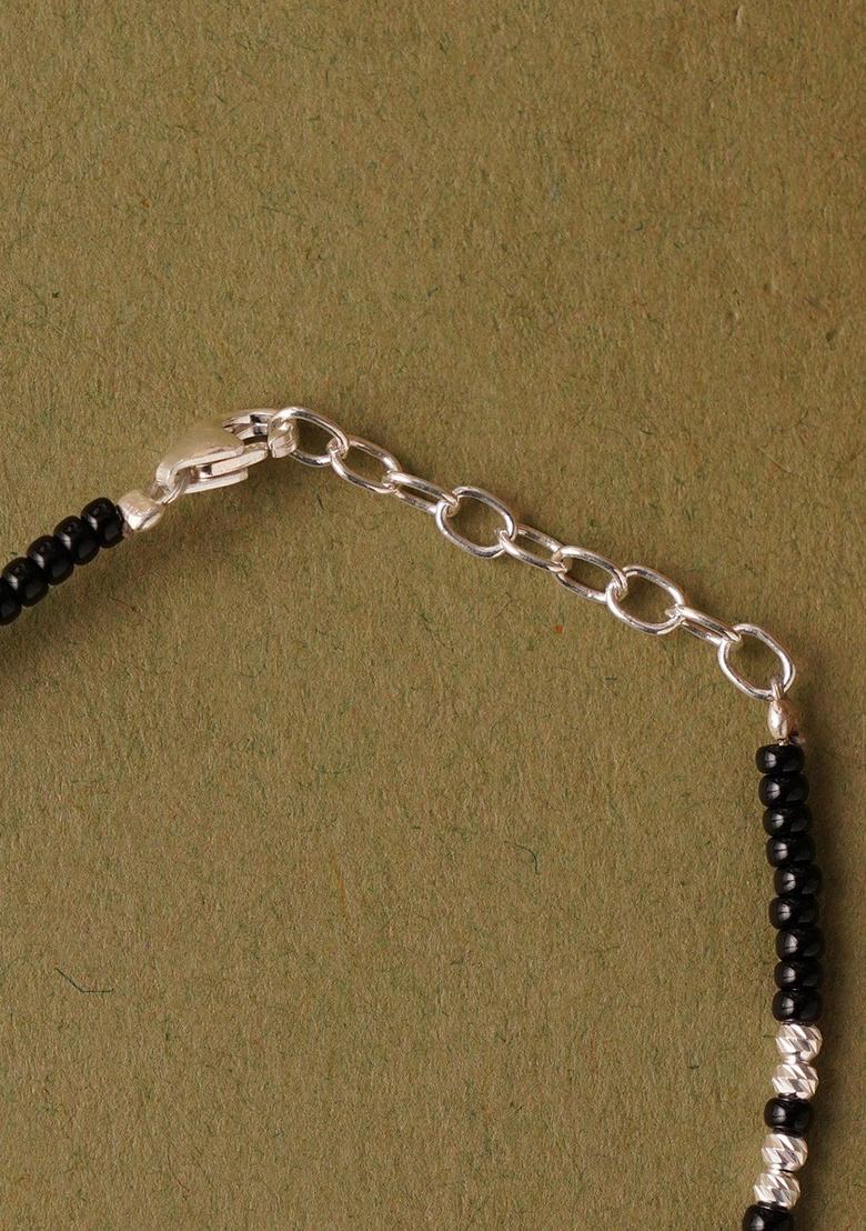 Black Evil Eye 925 Sterling Silver Bracelet