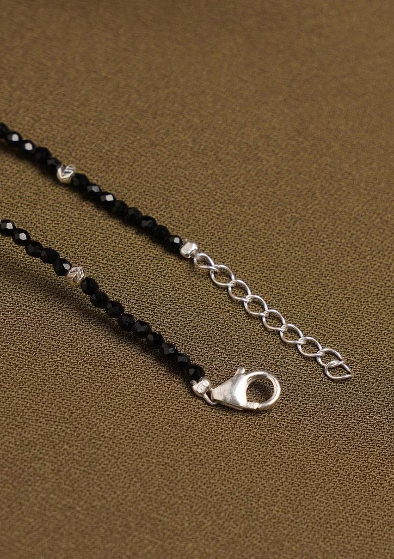 Black Evil Eye 925 Sterling Silver Bracelet