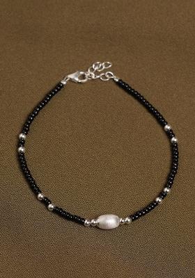 Black Evil Eye 925 Sterling Silver Bracelet