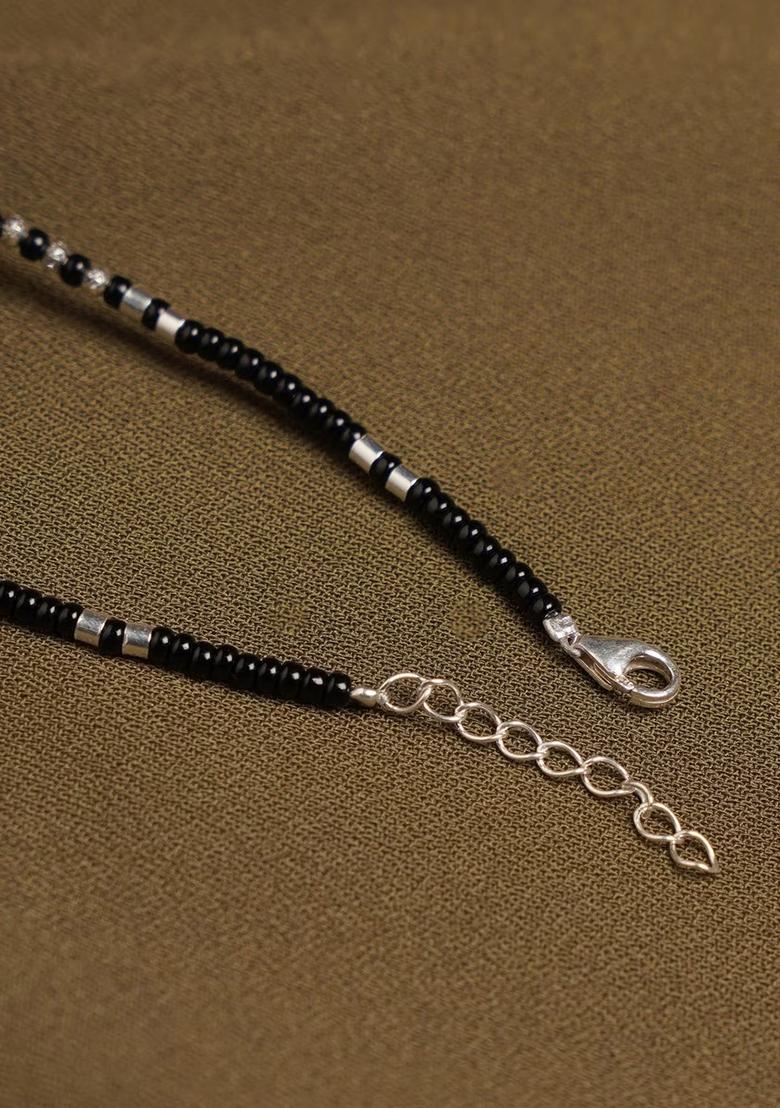 Black Evil Eye 925 Sterling Silver Bracelet