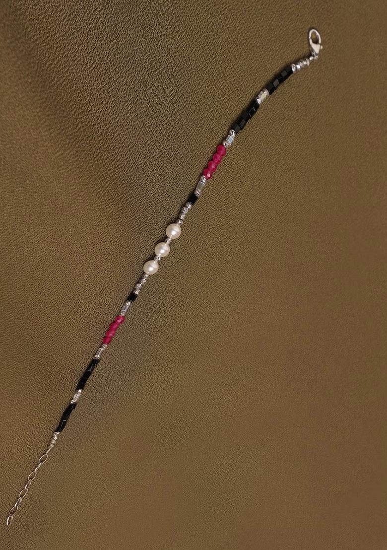 White Evil Eye 925 Sterling Silver Bracelet