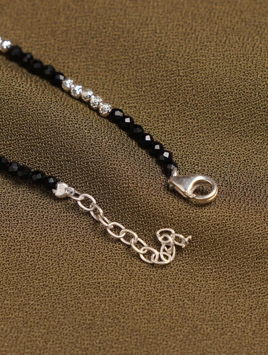 Black Evil Eye 925 Sterling Silver Bracelet