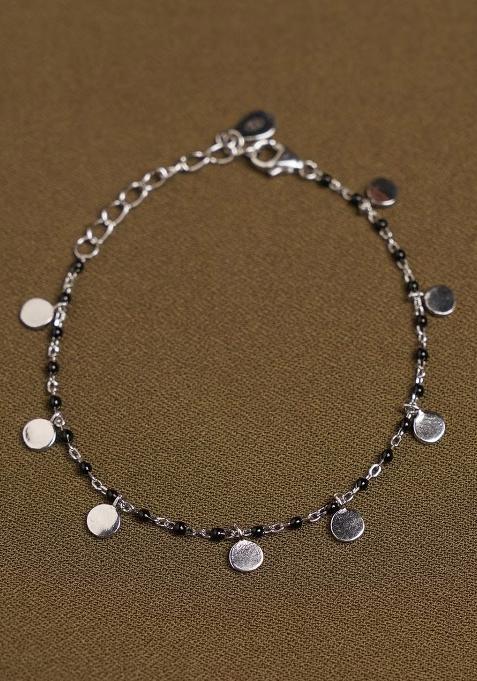 Black Stone 925 Sterling Silver Bracelet