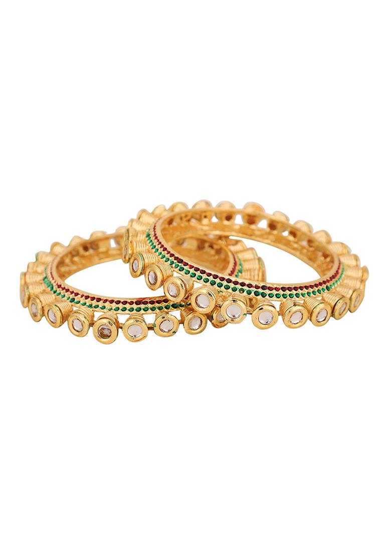 Gold Plated Cubic Zirconia Bangles