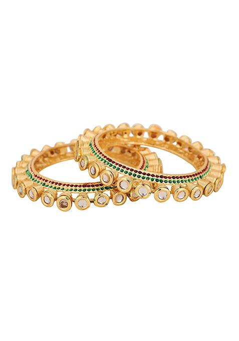 Gold Plated Cubic Zirconia Bangles