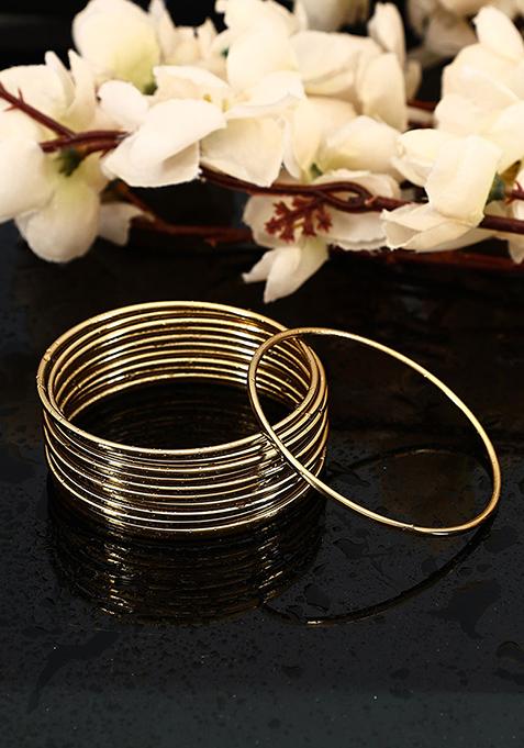 Gold Plated Ethnic Traditional Bangles