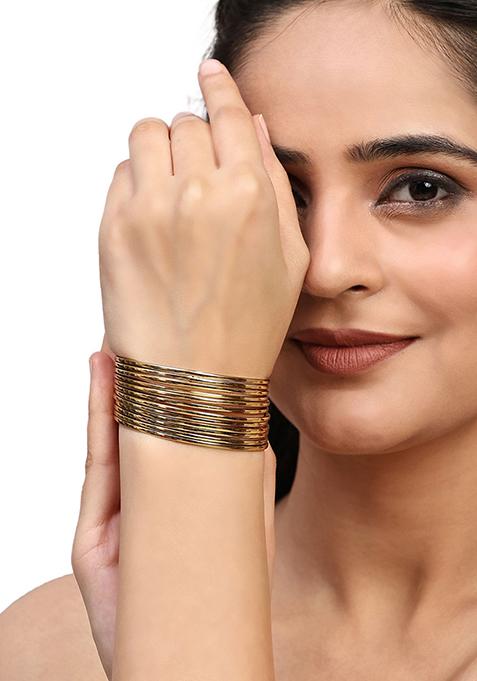 Gold Plated Ethnic Traditional Bangles