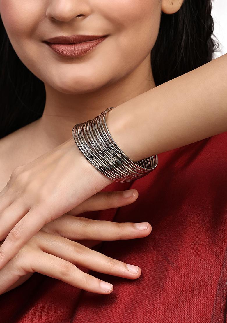 Silver Plated Ethnic Traditional Bangles