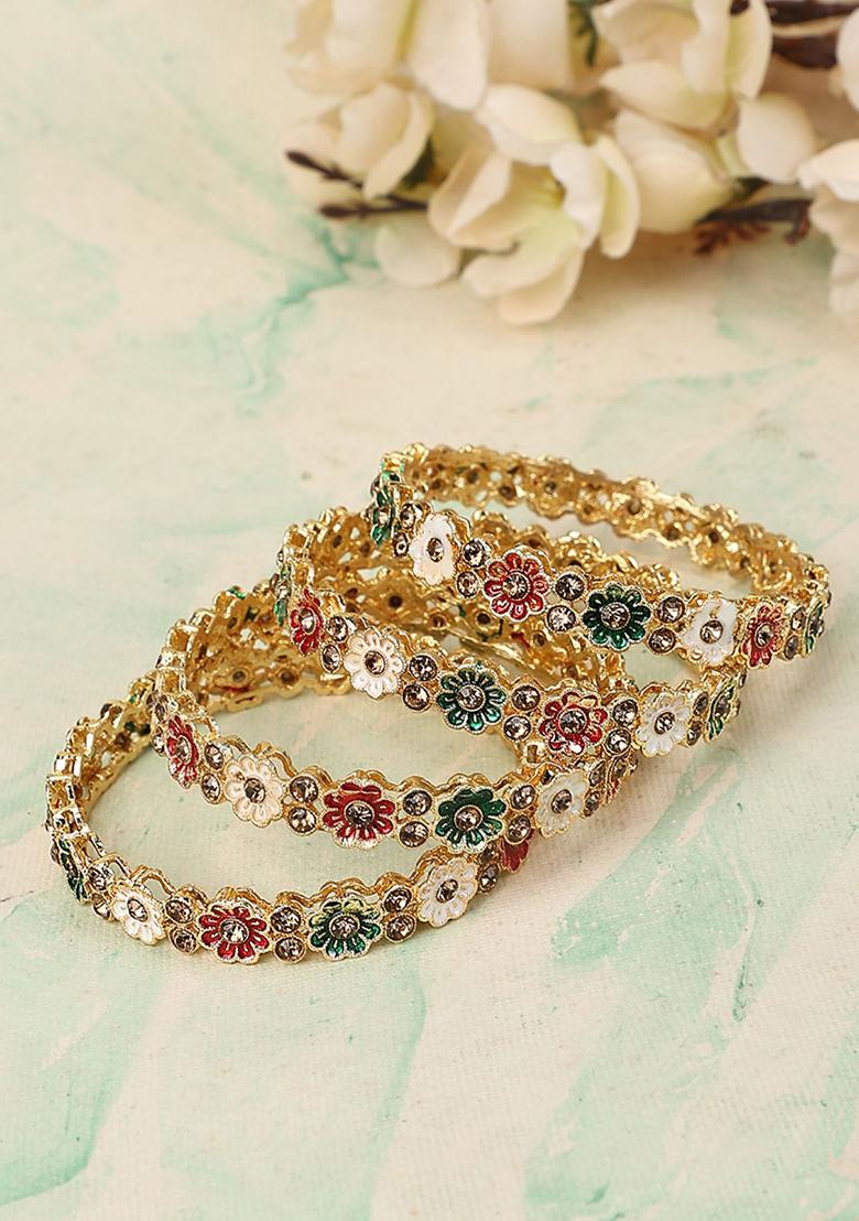 Multicolour Artificial Stone Bangles