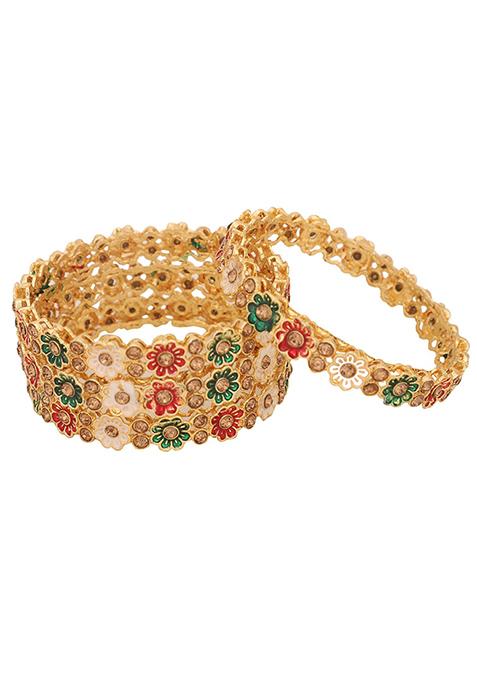 Multicolour Artificial Stone Bangles
