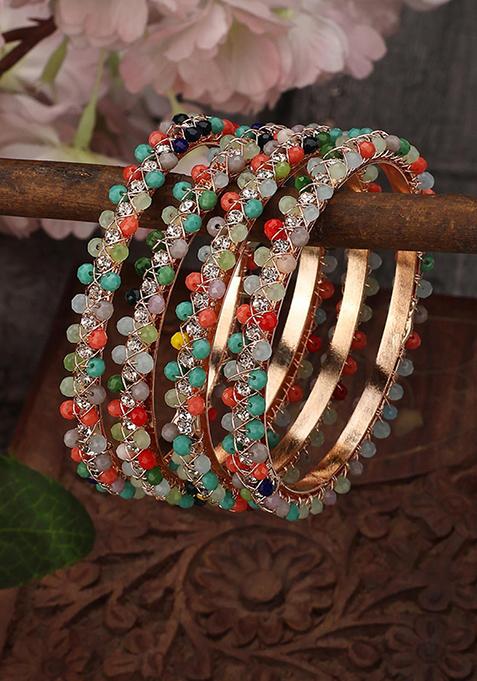 Multicolour Bead Bangles