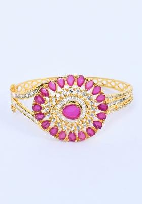 Red Elasticated Moti Bracelet