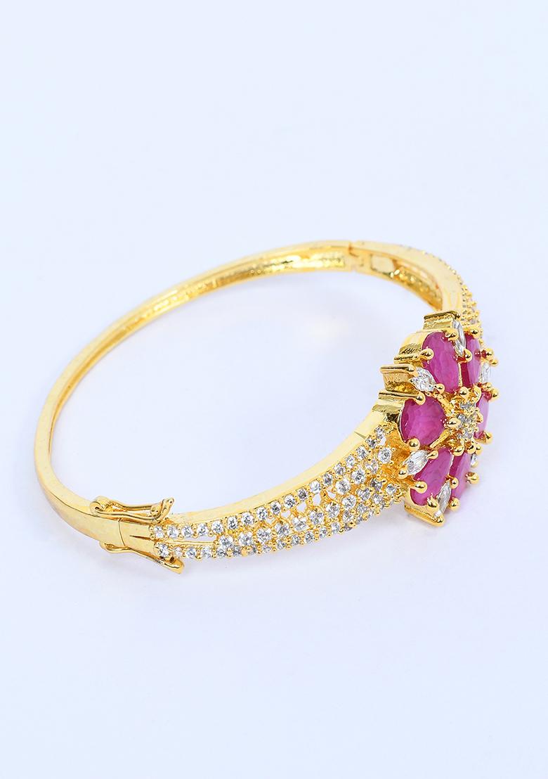 Red Elasticated Moti Bracelet