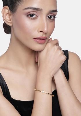 Gold Crystals Gold Plated Bangles And Bracelets