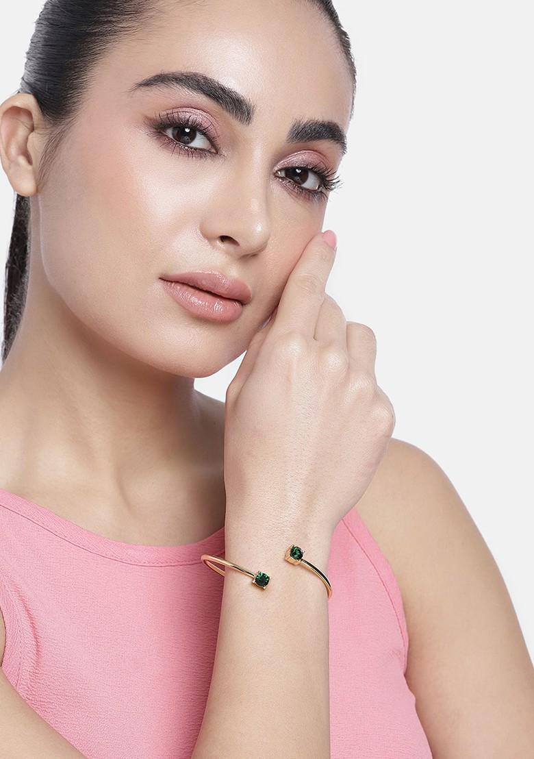 Gold Studded Gold Plated Bangles And Bracelets