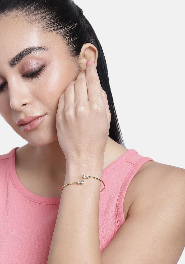 Gold Studded Gold Plated Bangles And Bracelets